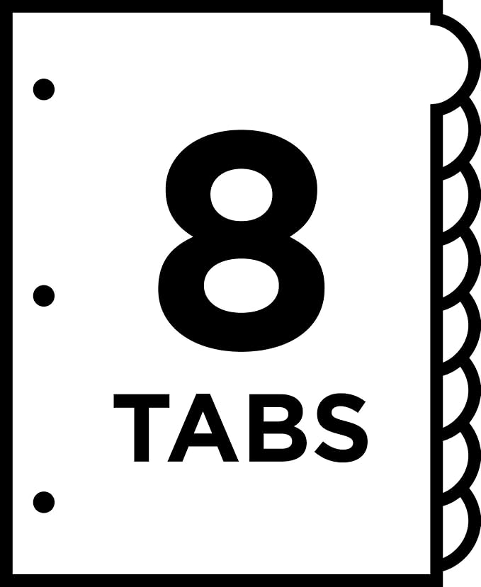 Avery Insertable Style Edge Plastic Dividers - Image 7
