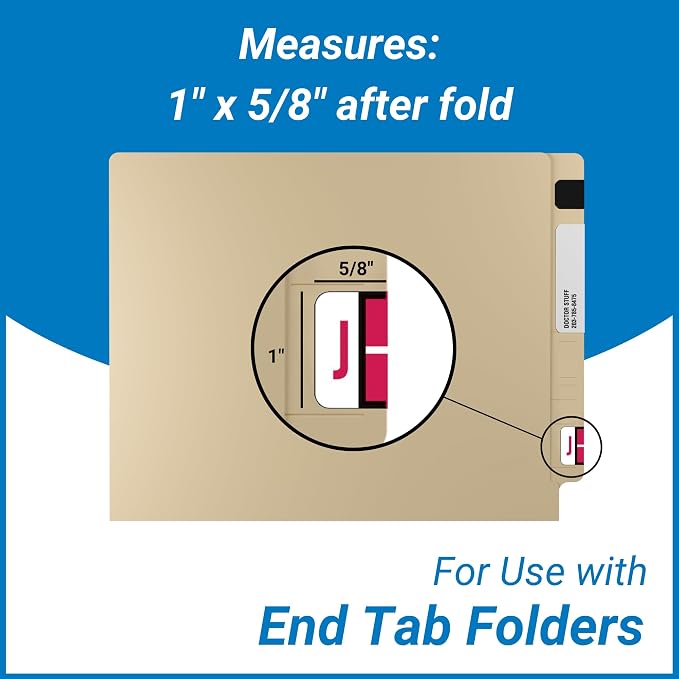 Doctor Stuff - File Folder Labels, Alphabet Letter J Stickers, Compatible - - Image 6