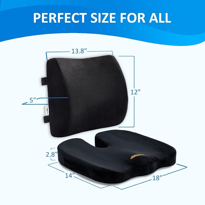 SAIREIDER Seat Cushion and Lumbar Support Pillow - Image 6