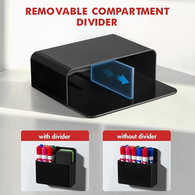 BEYGORM Magnetic Marker Holder for Whiteboard and Locker, 4 Pack Magnetic Cups - Image 3