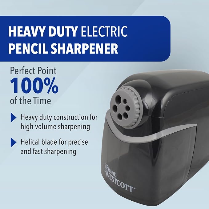 Westcott iPoint Heavy Duty Electric Pencil Sharpener - Image 2