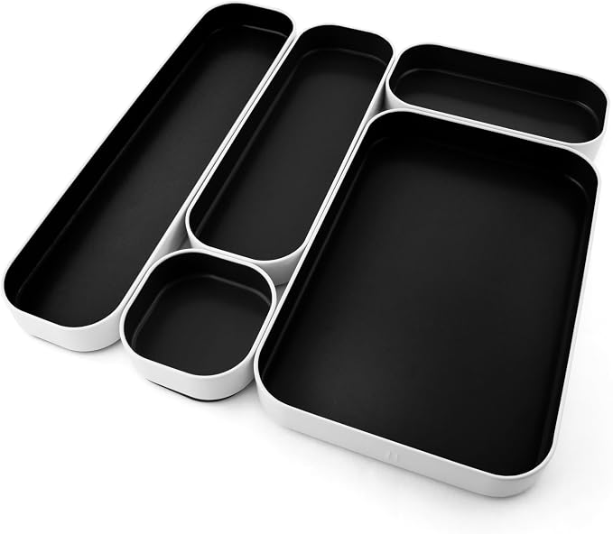 Three by Three Seattle 5 Piece Metal Organizer Tray Set by ThreebyThreeSeattle