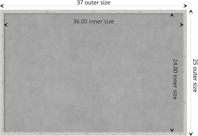 Amanti Art Silver Framed Magnetic Board 25x37 Large Vision Board - Image 4