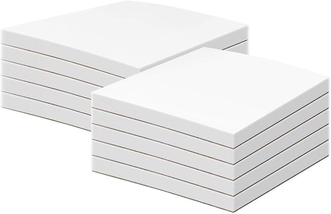 4.25 x 5.5" Blank White Memo Pads – Chipboard on the Back, Gummed Top, Easy by SSuperfinePrinting