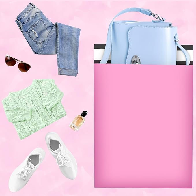 Poly Mailers 14.5x19, Large Poly Mailers 100 Pack, Shipping Mailers with Self Seal Adhesive, Waterproof and Tear-Proof Mailers Poly Bags for Small Business (Sakura Pink）-DeskLoop Office