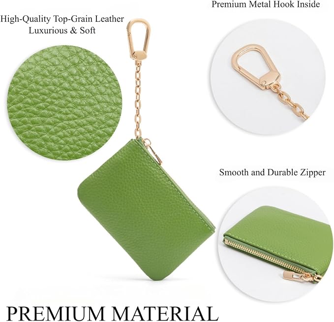 Full Grain Leather Coin Purse - Image 4