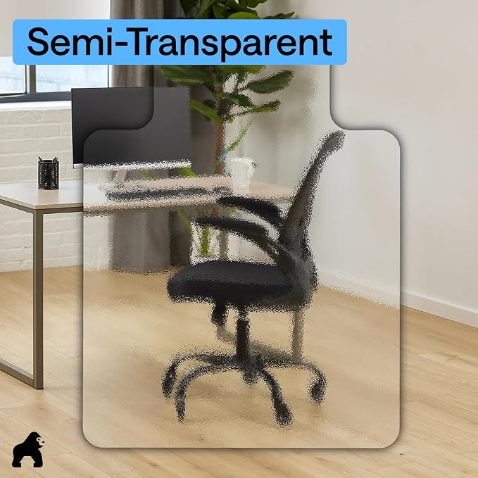 GORILLA GRIP Slip Resistant Clear Office Chair Mat - Image 7
