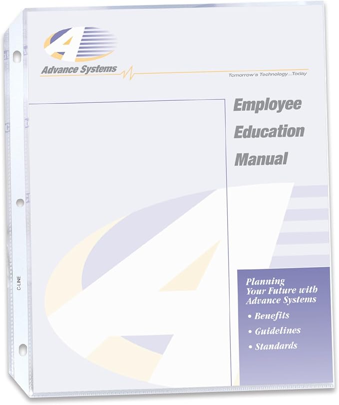 C-Line Top Loading Super Heavyweight Poly Sheet Protectors, 11 x 8.5 Inches - Image 2