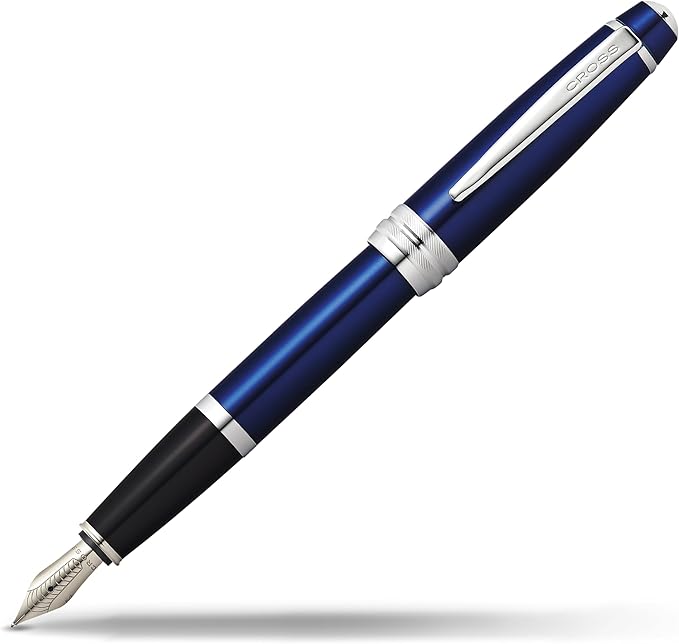 Cross Bailey Refillable Fountain Presented in a Premium Gift Box - Medium Point, Black Ink, Blue-DeskLoop Office