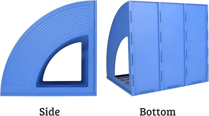 SAYEEC Magazine File Holder Desk Binder Holder Plastic File Sorter Folder - Image 5