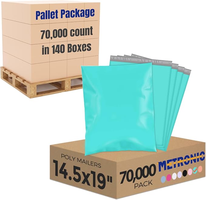 Metronic Poly Mailers 14.5x19 70000 Pack Large Shipping Bags by METRONIC