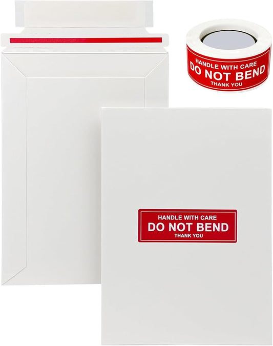 Neehows 100 Pack 5x6.9" Rigid Mailers Cardboard Envelopes, 400GSM Photo Mailers by NeatHouse