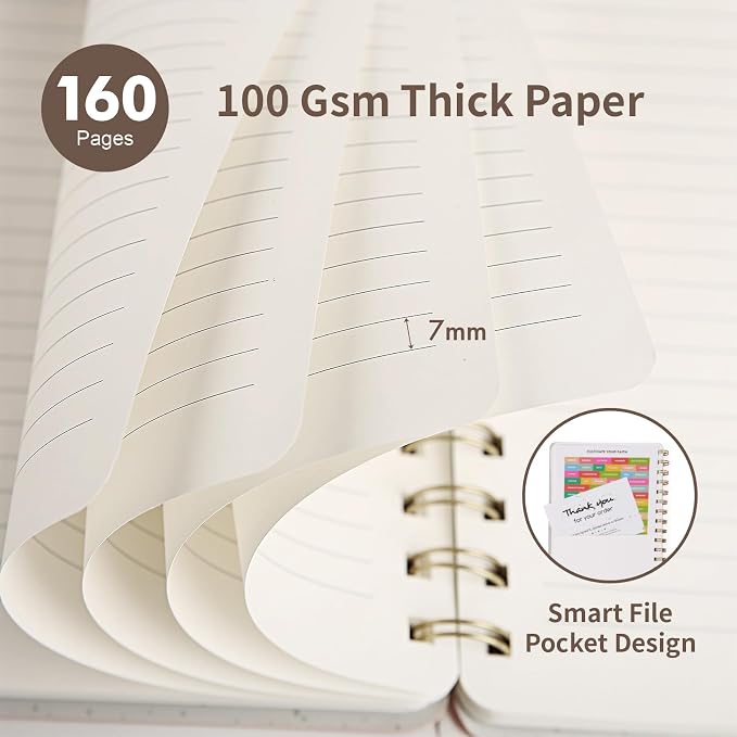 Spiral Notebook-5.75" x 8.125" College Ruled Journal - Image 3