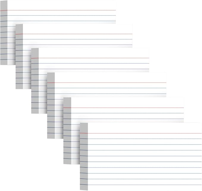 300 Count White Index Cards 3x5 Inch by Unknown