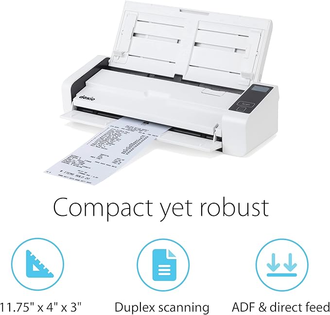 Doxie Pro DX400 - Duplex Document Scanner and Receipt Scanner for Home and Office with Amazing Software for Mac and PC-DeskLoop Office
