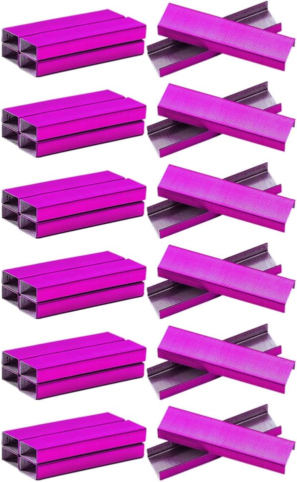 5000 Pcs 26/6 Metal Standard Staples Colored Office Staples Manual Stapler by GSHLLO