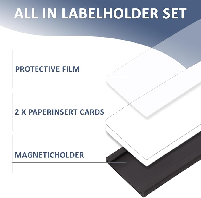 Magnetic Labels, 1.6x4 Inch C-Shape Magnetic Tool Box Labels, Magnetic Label - Image 4