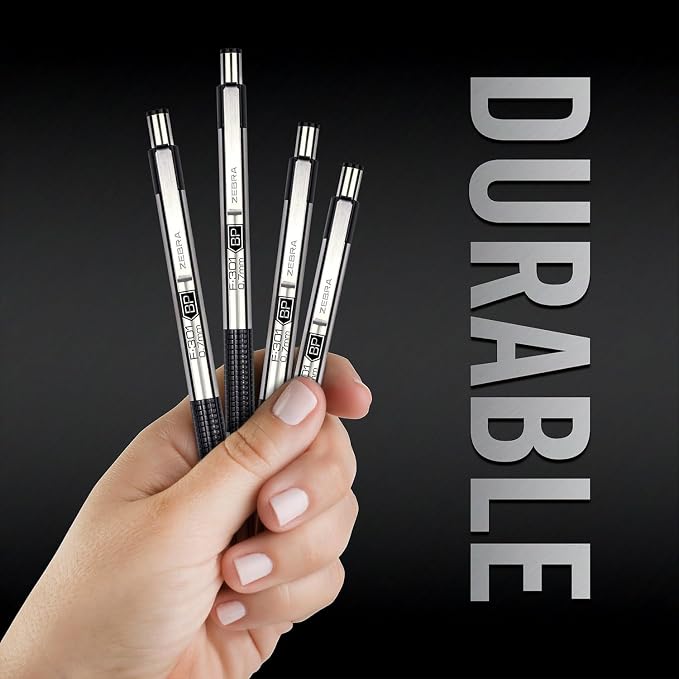Zebra Pen F-301 Retractable Ballpoint Pen, Stainless Steel Barrel, Fine Point - Image 5