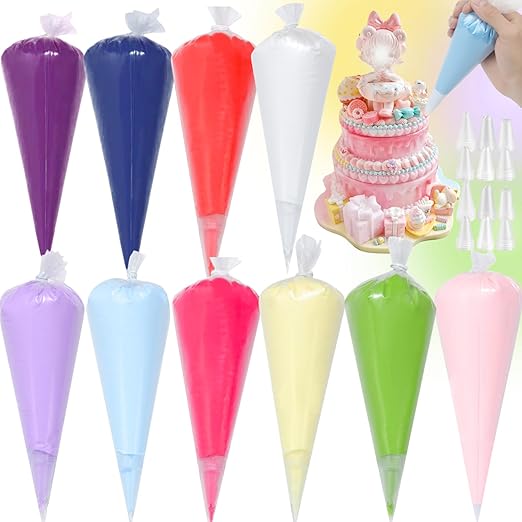 ASTRYAS Cream Glue,10Pcs 100g Decoden Fake Whipped Cream Glue DIY Phone Case Kit with Plastic Piping Tip for DIY Handmade Craft Decoration - Pony Color-DeskLoop Office