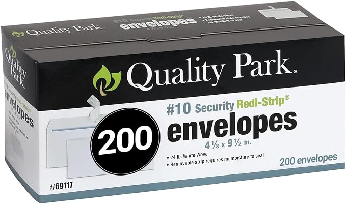Quality Park Envelopes Letter Size #10 by Quality+Park