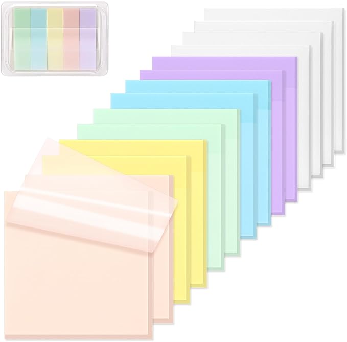 ‎SYMDROMIA Transparent Sticky Notes, Post Translucent by SYMDROMIA