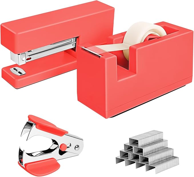 1 Desktop Stapler & 1 Tape Dispenser by Unknown