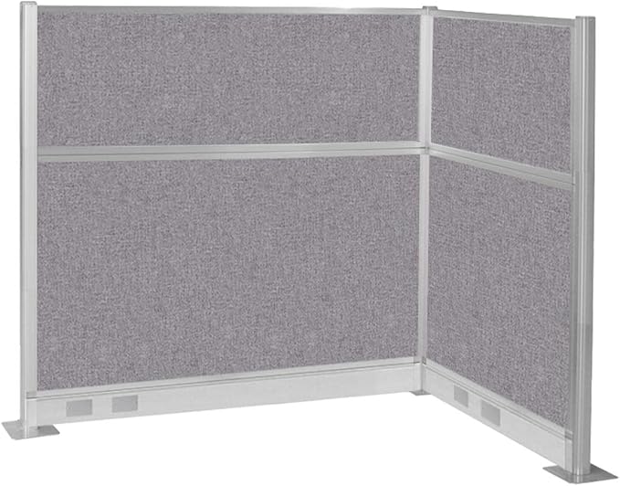Versare Pre-Configured Hush Panel Electric Cubicle | Workstation Divider Walls | Cubicle Privacy Panels | Office Partition Walls-DeskLoop Office