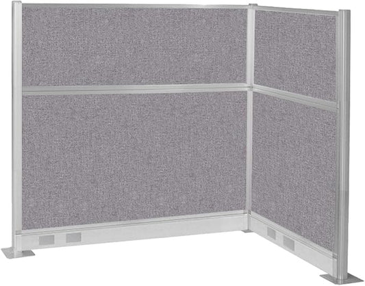 Versare Pre-Configured Hush Panel Electric Cubicle | Workstation Divider Walls | Cubicle Privacy Panels | Office Partition Walls-DeskLoop Office