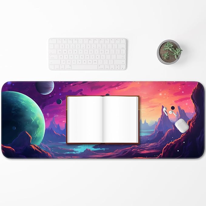 Gaming Mouse Pad, Non-Slip Rubber Base, Stitched Edges, 31.5x11.8 Inch Large - Image 6