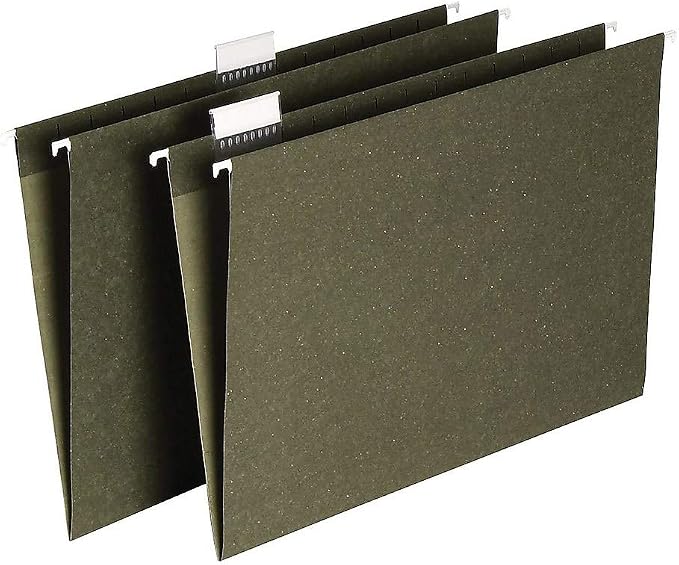 Staples Hanging File Folders, Legal Size, Standard Green – 25/Box - Image 2