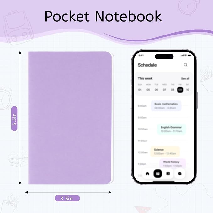Oucaru 80 Pack Small Pocket Notebook, Mini Lined Notebook 3.5 x 5.5 Inches - Image 2