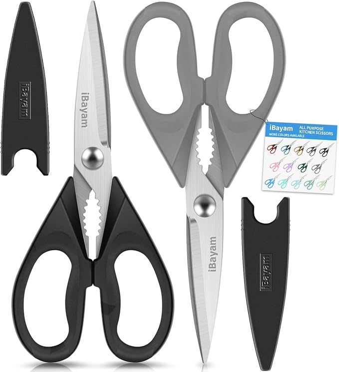 iBayam All Purpose Kitchen Scissors, Kitchen Shears by iBayamDirect