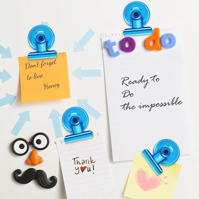8 Pack Refrigerator Magnets Fridge Magnets Magnetic Clips Perfect - Image 4