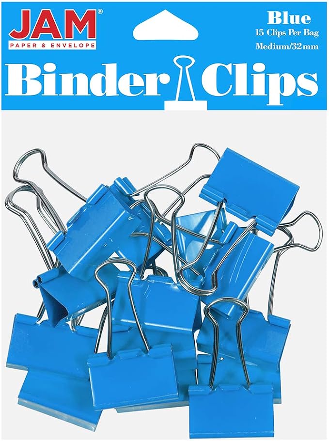 JAM PAPER Colorful Binder Clips by JAMPaper
