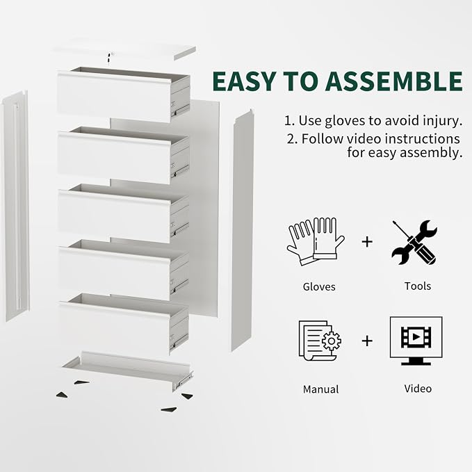 3 Drawer Lateral File Cabinet - Image 9
