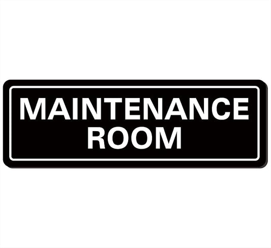 Maintenance Room Sign, Premium Durable Acrylic Material, Super Strong Adhesive by Unknown