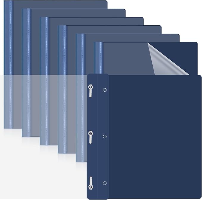 Teling 24 Pcs Clear Front Report Covers by Teling
