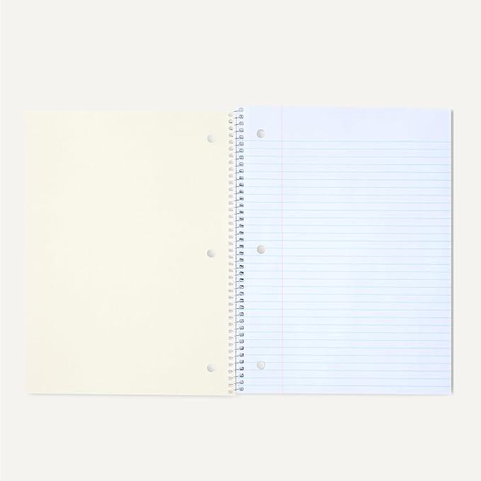 Amazon Basics College Ruled Spiral Notebooks, 70 Sheets, Perforated Pages - Image 4