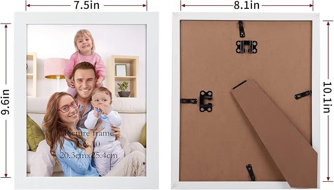 Giftgarden White 8x10 Picture Frame Pack of 12 - Image 2