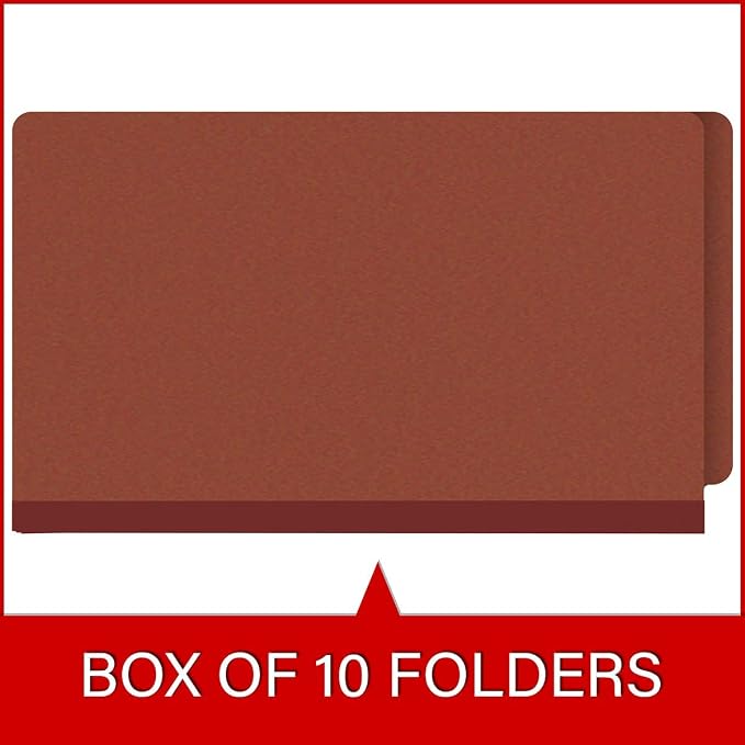Ecom Folders End Tab Pressboard File Folders | Legal Size 25 Pt Stock - Image 6