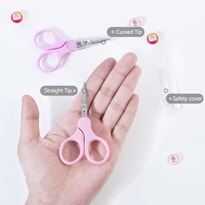 3.5" Sharp Small Craft Scissors all Purpose, Precision Straight and Curved Fine - Image 3
