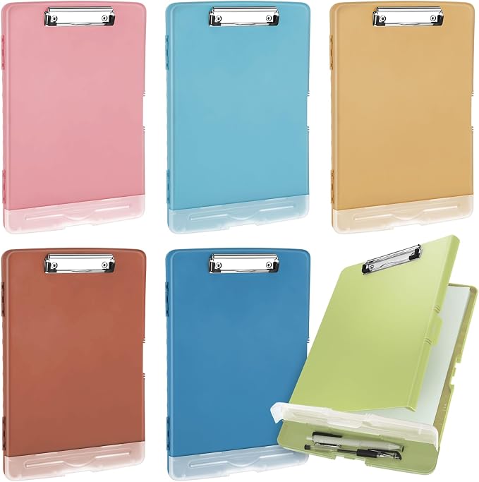 Crtiin 6 Pcs Colored Clipboard by Crtiin
