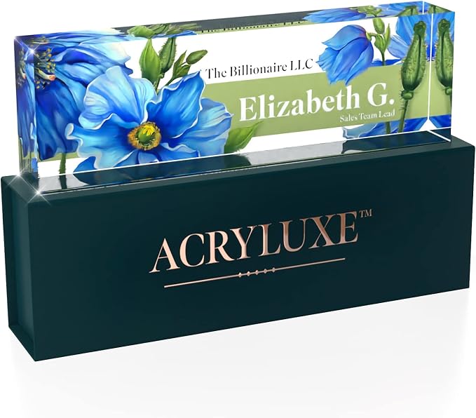 Personalized Name Plate, Custom Name Plates, 2 x 8 Inches, Thick Crystal-Clear - Image 6