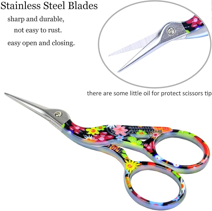 BIHRTC 3.6 Inch Bird Sewing Scissors Sewing Embroidery Scissors - Image 3