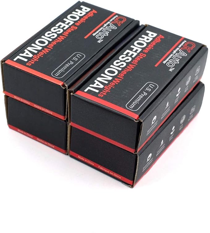 CKAuto 4 Boxes, Adhesive Stick on Wheel Weights, EasyPeel Tape, 72 oz/Box - Image 7