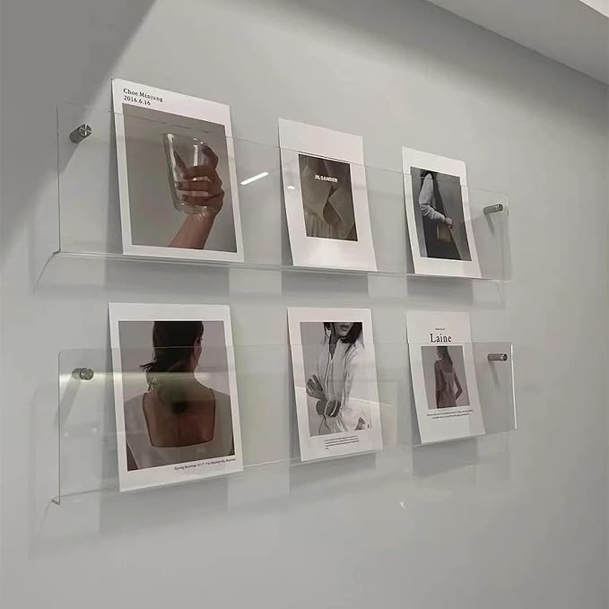 ROYALITA 2-Pack Acrylic Magazine Holder Brochure Holder, Fashion Hanging - Image 3