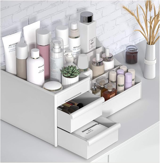 Large Makeup Capacity Cosmetic Storage Box Skin Care Organizer Jewelry - Image 2