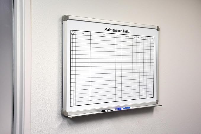 Maintenance Tasks Whiteboard 36"x 24" - Image 2