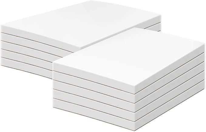 8.5 x 14" Blank White Memo Pads by SSuperfinePrinting