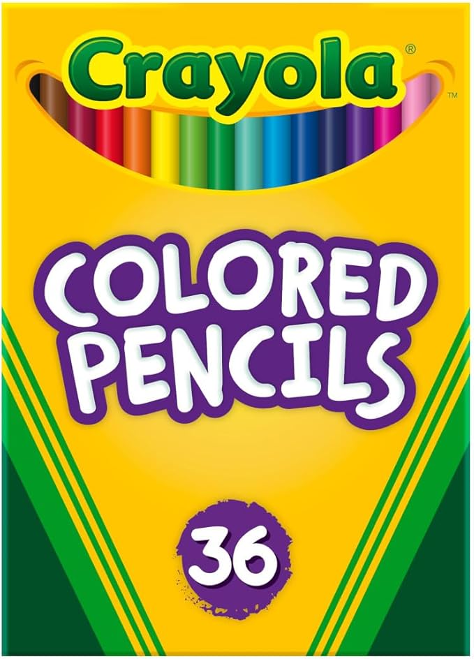 Crayola Colored Pencils, Kids Pencil Set, Pre-Sharpened Coloring Book Pencils by Crayola